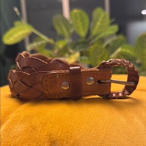 Vintage Genuine Braided Women’s Leather Belt Size 26